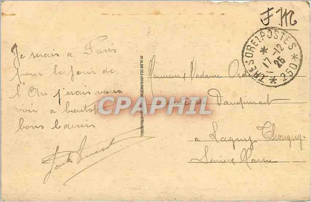 Le Haut Barr - L'Hôtel — Les Vosges Pitttoresques — éditeur non identifié, n° 41 - Verso