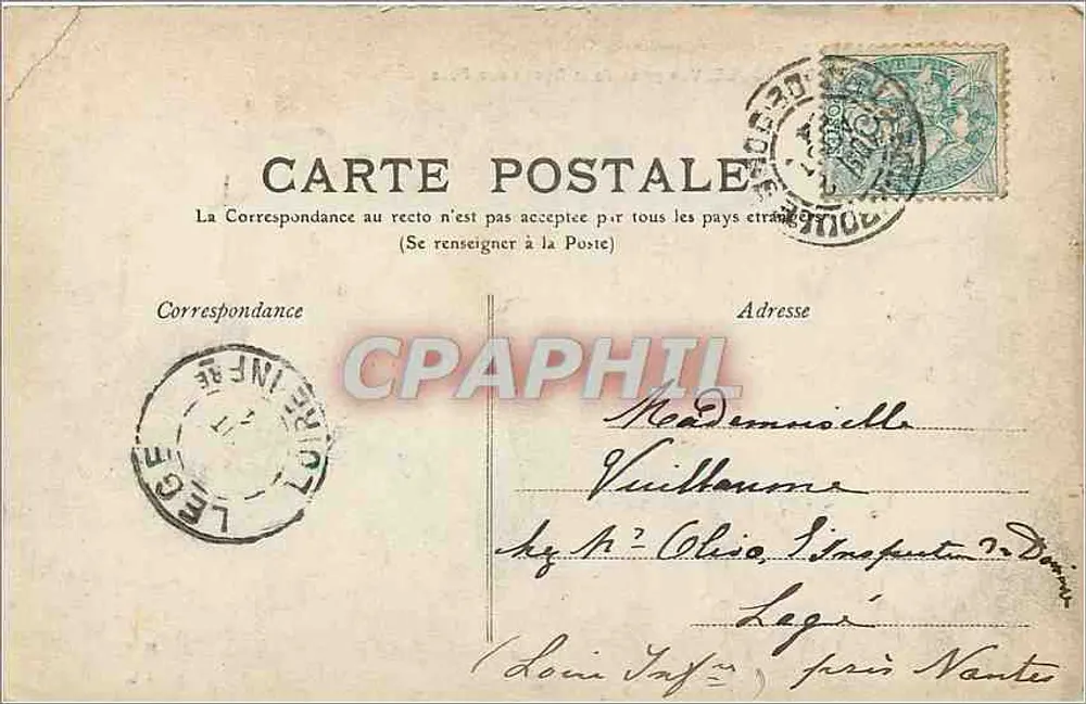 La Bourboule, Ansicht vom Roche des Fées — Puy-de-Dôme — 231 — Verlag nicht sichtbar - Rückseite