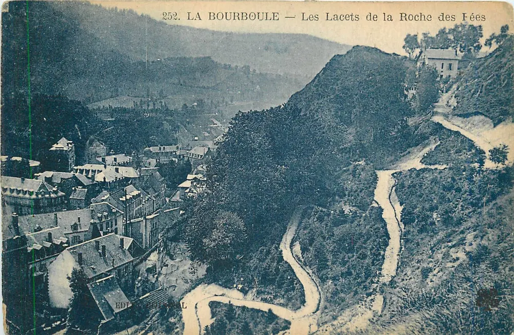 La Bourboule — Los tornos de la Roche des Fées — Editor L. L. - Anverso