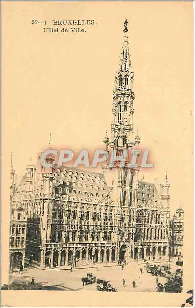 Bruxelas — Hotel de Ville — Bibliothèques des Gares S.A. - Frente