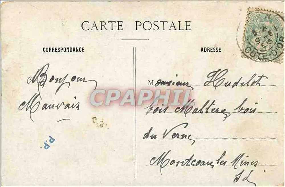Dijon — Het Paleis van Justitie — Onbekende uitgever, n° 20 - Achterkant