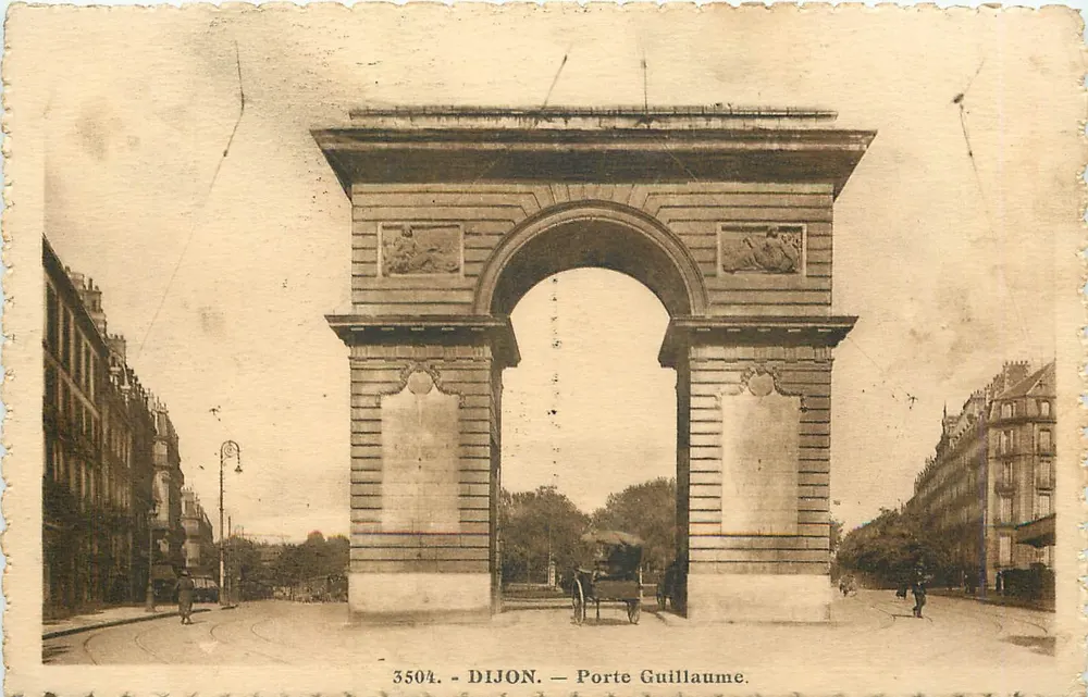 Dijon — Porte Guillaume — Editora C. Lardier, n° 3504 - Frente