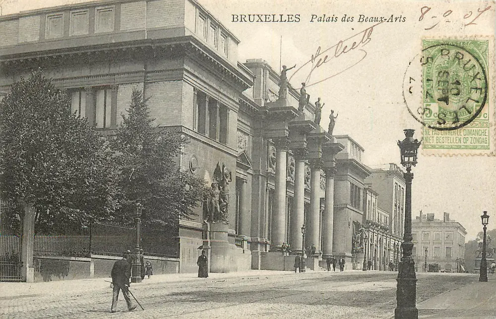 Bruxelles - Palazzo dei Belli Arti — editore non identificato, numero di serie non visibile - Recto