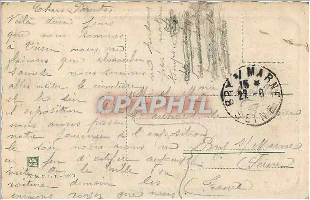Torino - Panorama dal Monté dei Cappuccini — editor desconhecido, número de série não visível - Verso
