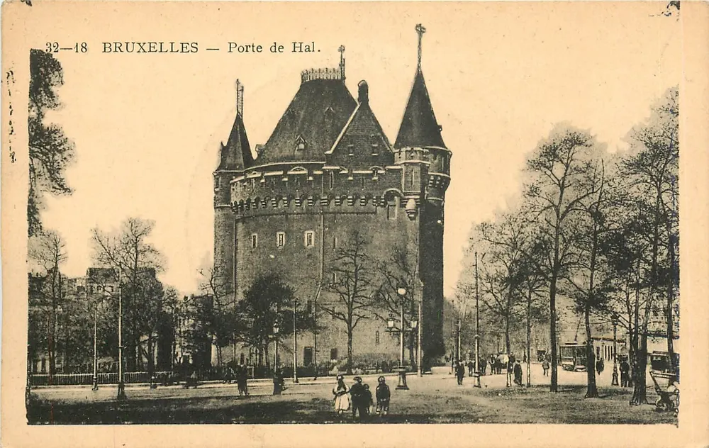 Bruxelas — Porta de Hal — SAIA, Bruxelas, n° 32-18 - Frente