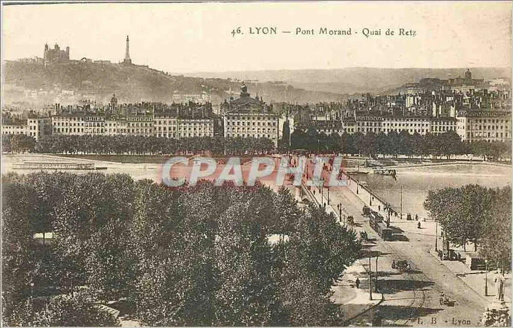 LYON — Pont Morand - Quai de Retz — L.B. Lyon, n°46 - Recto