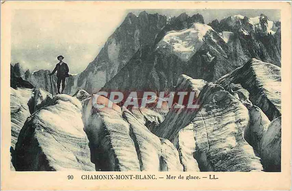 Chamonix-Mont-Blanc — Mar de gelo — LL. — n° 90 - Frente