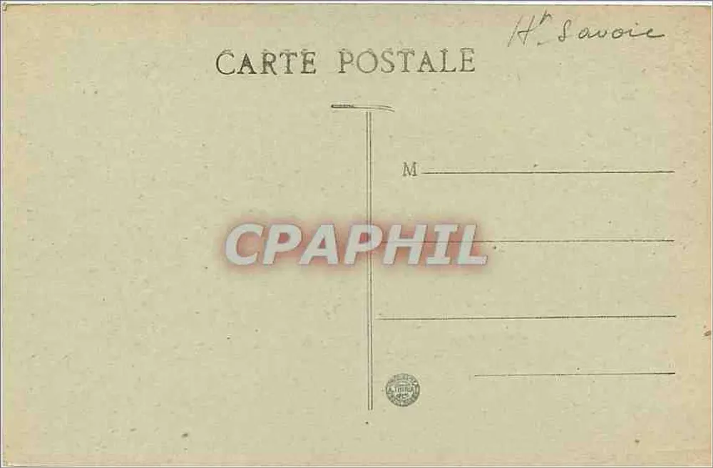 Route de la Grande Chartreuse — Eingang in das Wüstenland und der tote Guiers — Cl. A. V. n°63 - Rückseite