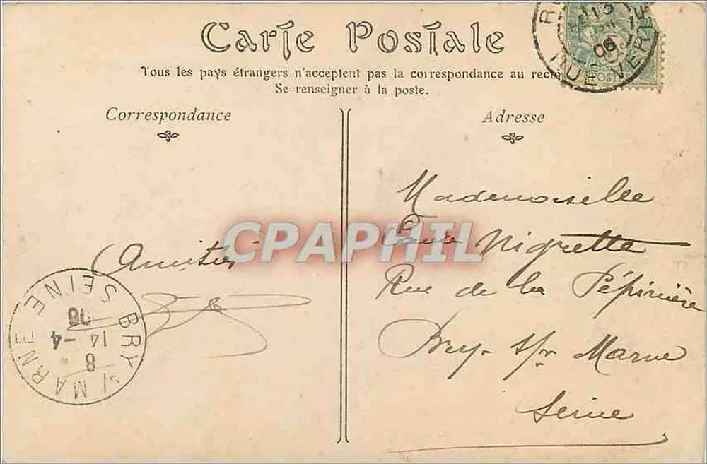 Rouen — Wzgórze Grosse Horloge, szczegóły sufitu (XVI wiek) — ND Phot, nr 205 - Rewers