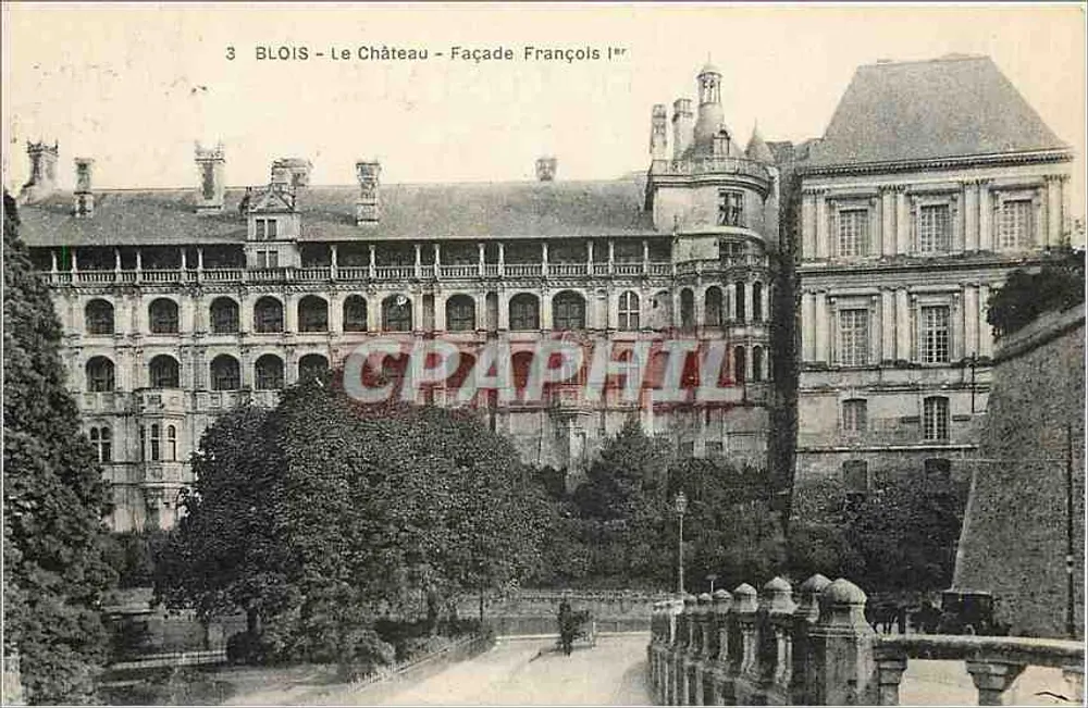 Blois - Le Château - Façade François Ier — éditeur Phototypie Blois, n°3 - Recto