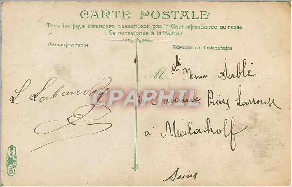 Grenoble — O Pont dos Bergues — editor não visível - Verso