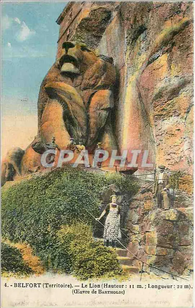 Belfort (Território) — O Leão, obra de Bartholdi — n°4 - Frente
