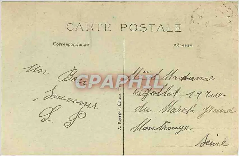 Bourges (Loire-et-Cher) - O Museu da Principal - A.P. - Verso