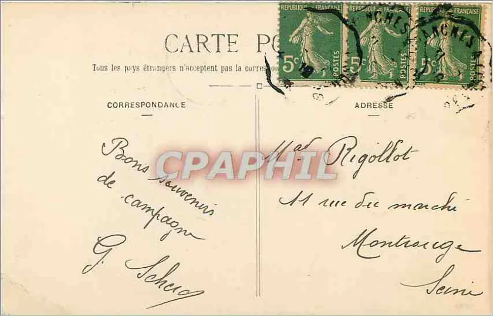 O Mont-Saint-Michel — vista do monte e do porto — J. Sorel, editor, Rennes, n°40 - Verso