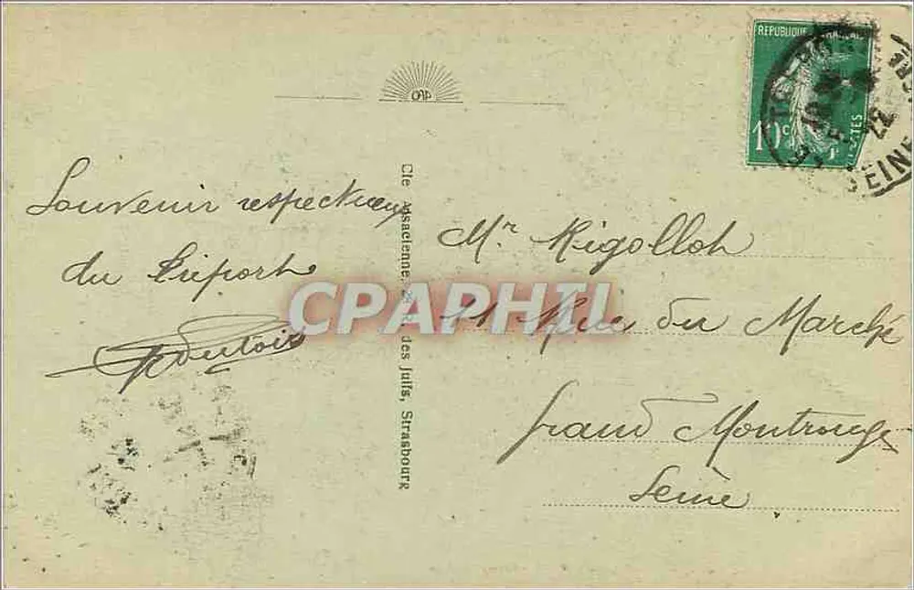 Le Tréport — As Pontas e o Canal — C.A.I. - Verso