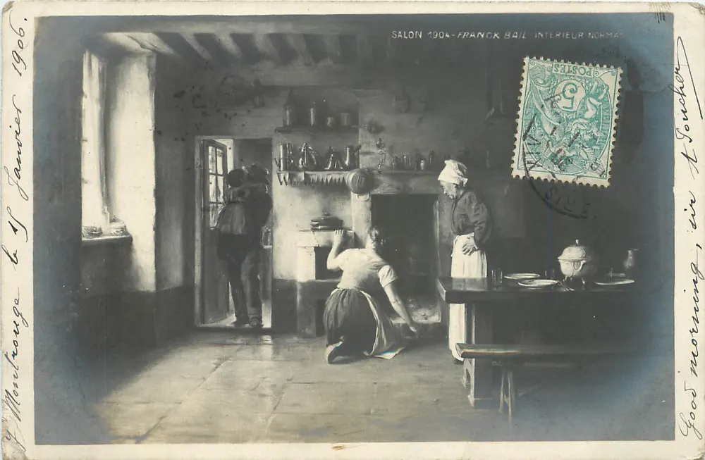 Intérieur normand — Salon 1904 — Franck Bail - Recto