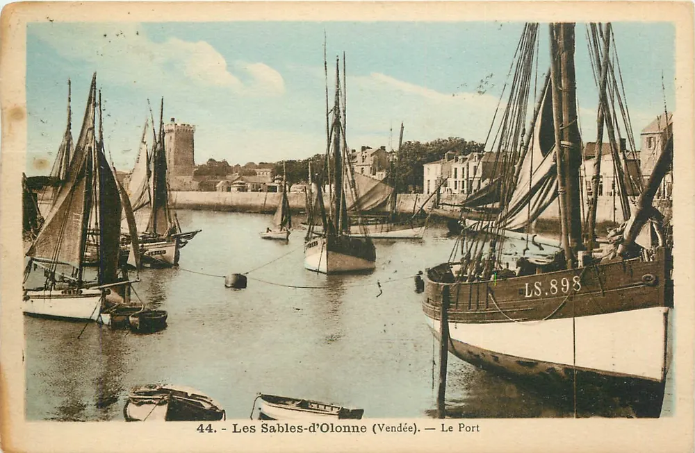 Les Sables-d'Olonne (Vendée) — The Port — Phototype Jelley-Roupin, Mortagne - Front