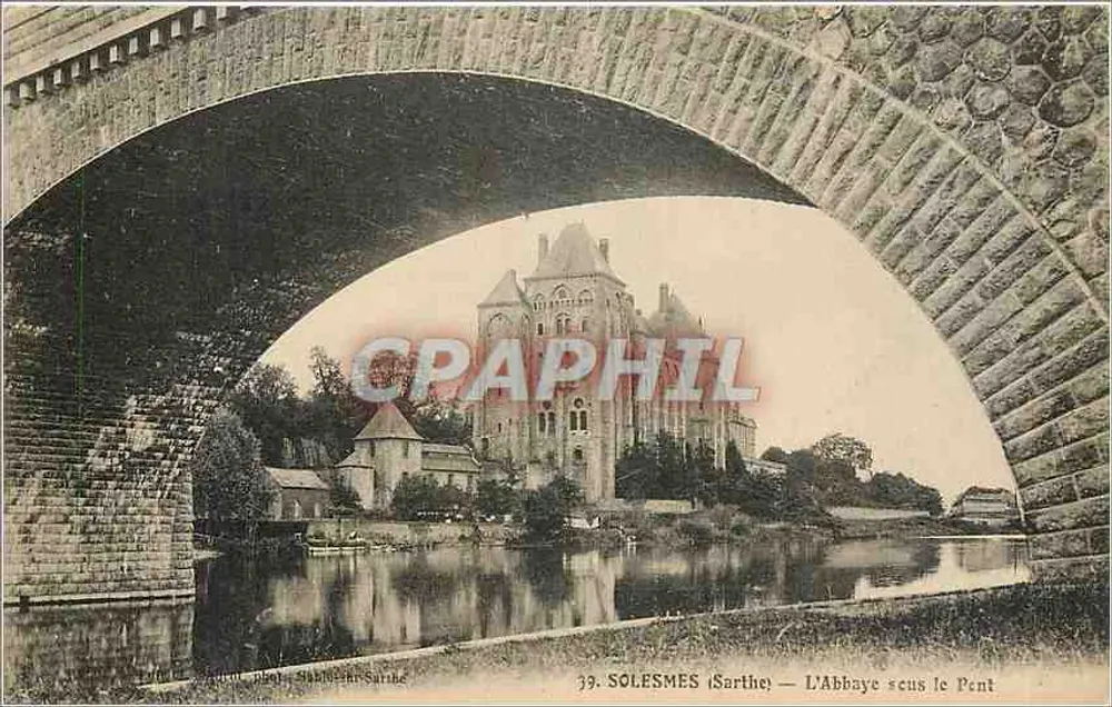 Solesmes (Sarthe) — L'Abbaye sous le Pont - Frente