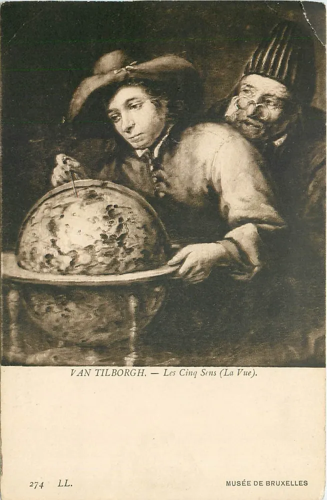 Os Cinco Sentidos (A Vista) — Van Tilborgh — Museu de Bruxelas - Frente