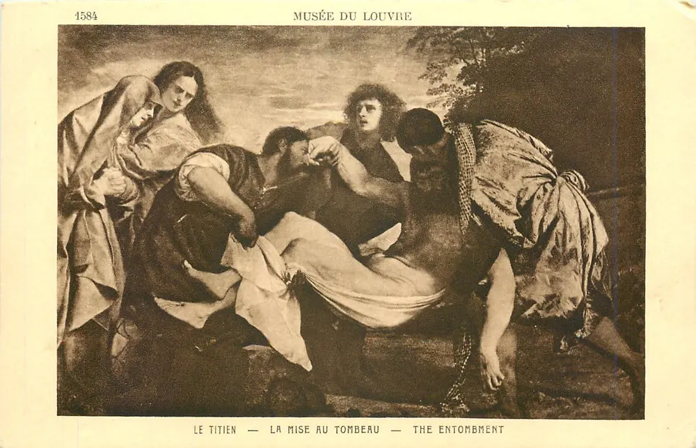 O Titiano — A Sepultura — Museu do Louvre — n° 1584 - Frente