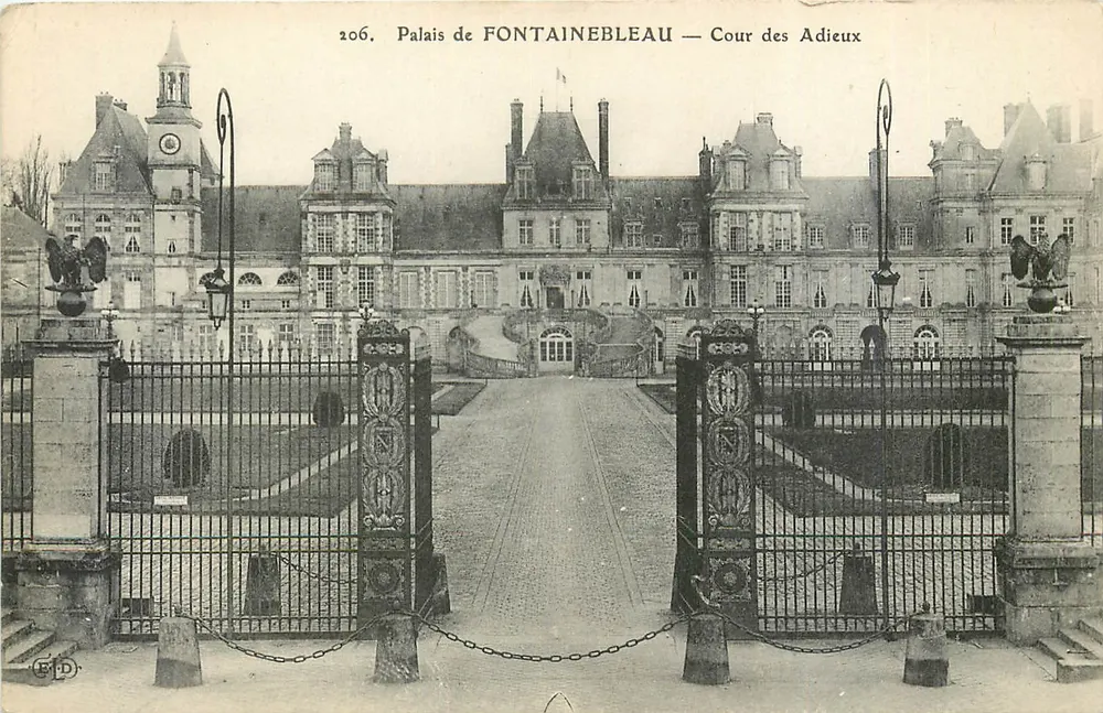 Schloss FONTAINEBLEAU — Cour des Adieux — Ausgabe EID n°206 - Vorderseite
