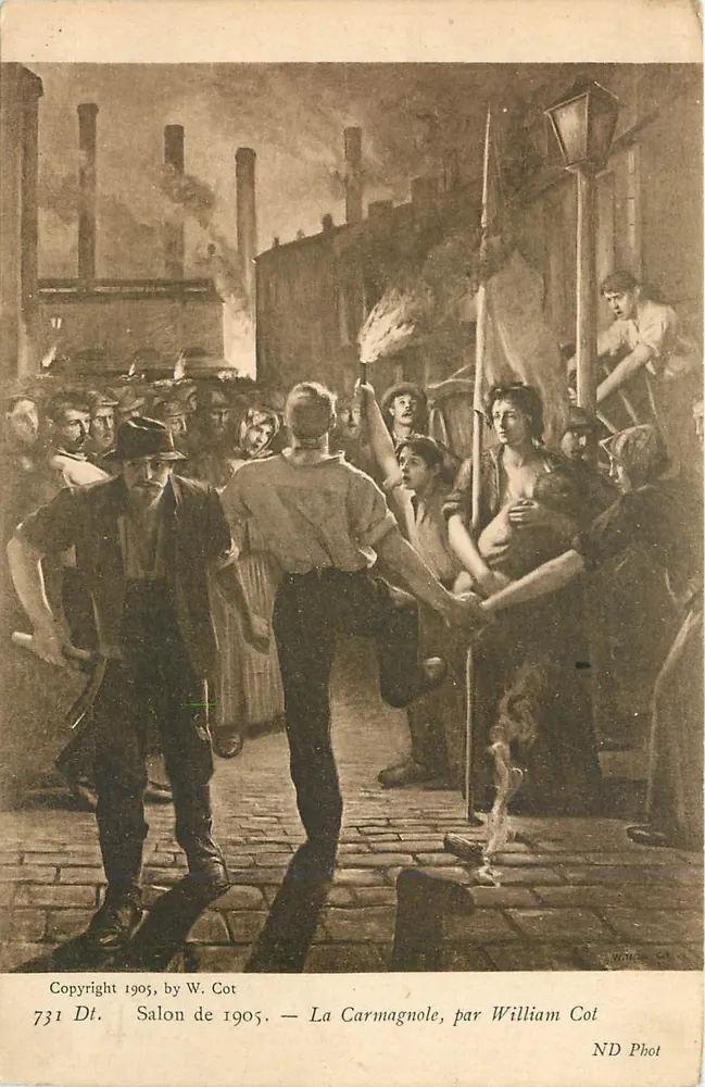 La Carmagnole — Salão de 1905 — por William Cot - Frente