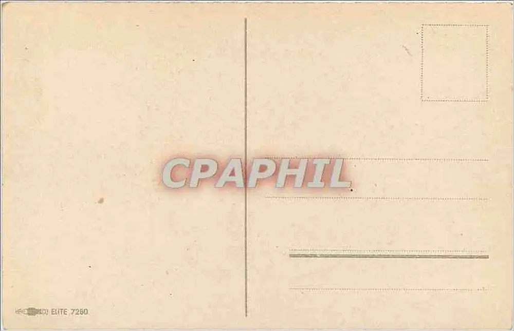 प्राचीन पोस्टकार्ड — नंबर 7280, एलिट द्वारा प्रकाशित - पीछे