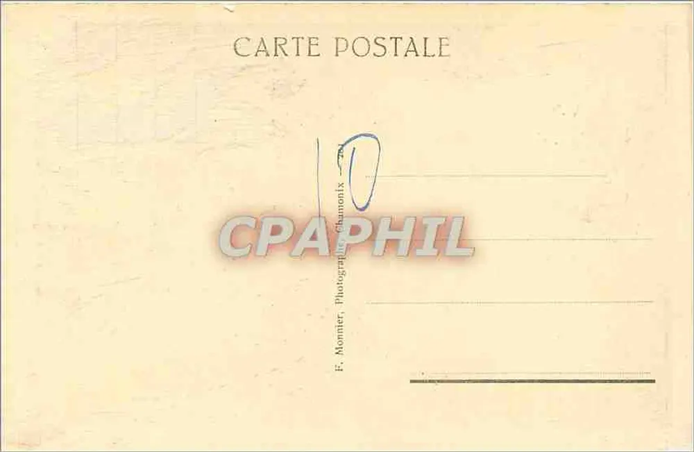 Chamonix — Caminho da Flégère — Foto Monnier - Verso