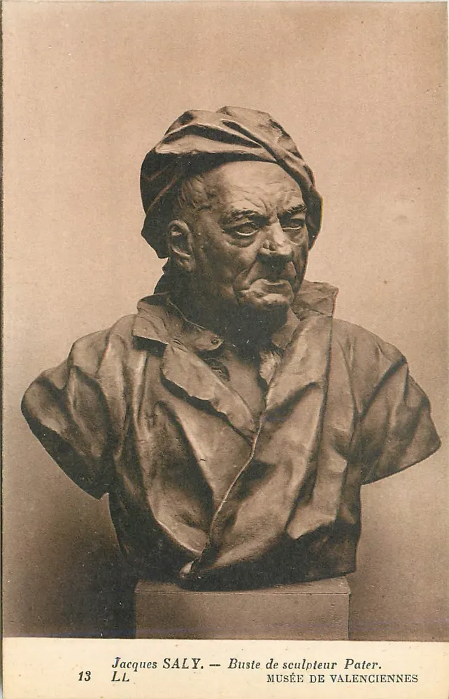 Jacques SALY — Buste de sculpteur Pater — Musée de Valenciennes - Recto