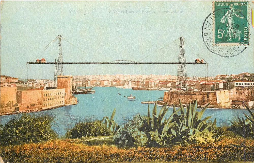 Marselha — O Velho Porto e Ponte de Transbordo - Frente