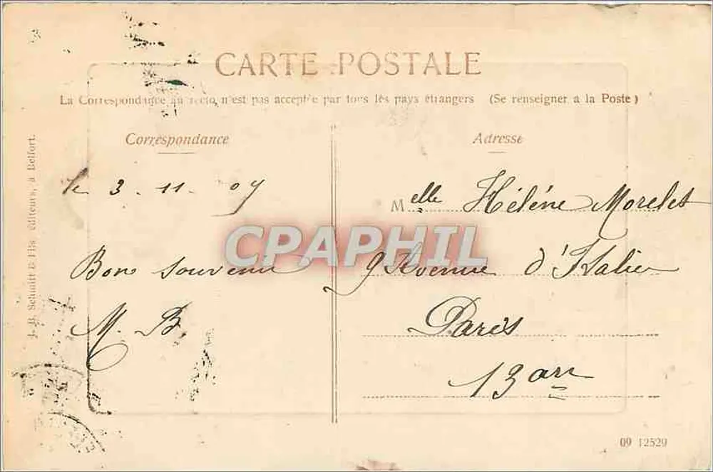 Belfort — O Castelo e o Leão — J.-Ji Schmitt & Fils, editores - Verso