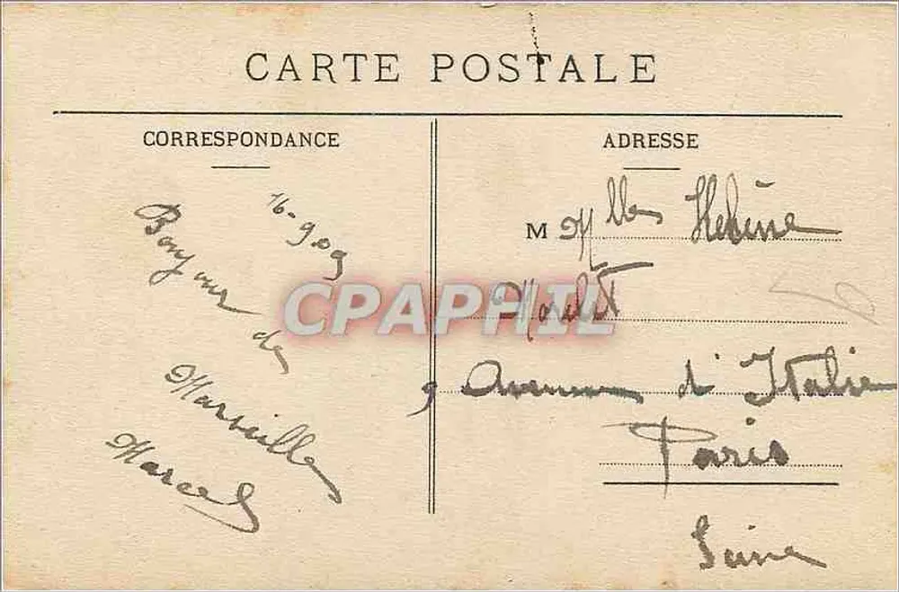 Marseille — Pont de la Fausse-Monnaie — Héliochrom Moullot - Rückseite
