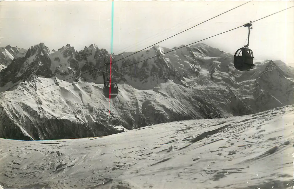 Super-Chamoux — Telecabine van de Flégère — Uitgave Mont Blanc - Voorkant