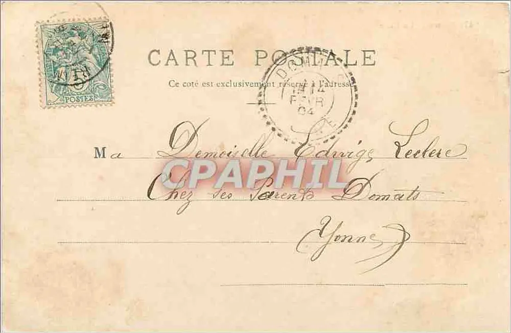 Reims - A Estação — vista da estação com jardim central — editor desconhecido, n° 47 - Verso