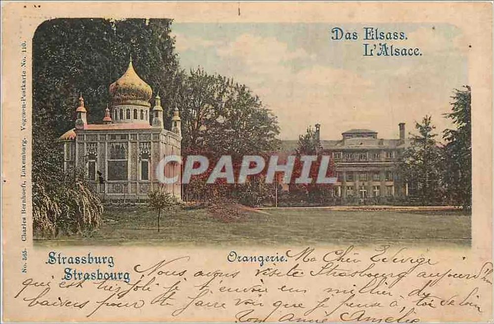 Strasbourg — Orangerie — Charles Bernhöft, Luxemburg, No. 110 - Frente