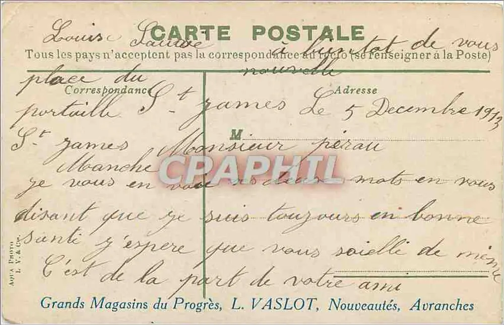 Ourchy. Barco com 4 mastros no Léman — editor Ourchy, n° 1163 - Verso