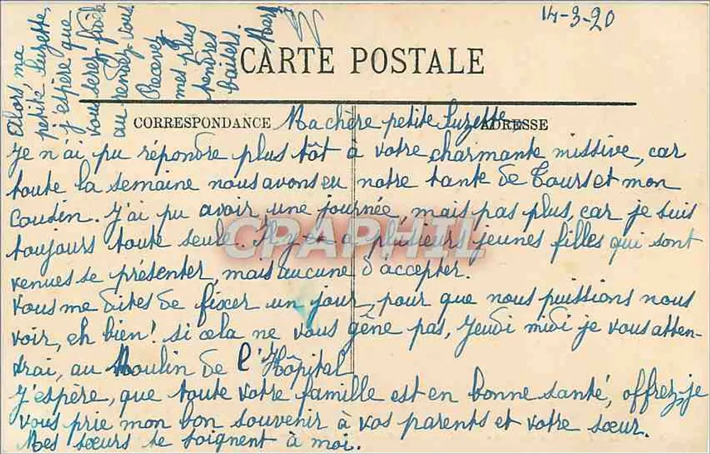 Olivet — Les Bords du Loiret — Restaurant Paul Foret — LL - Verso