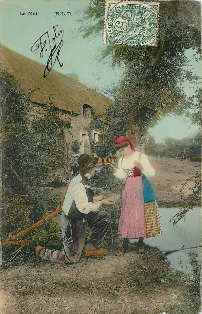 O Nid — cena de jardim em um paisagem rural — E.L.D. (Editor) - Frente