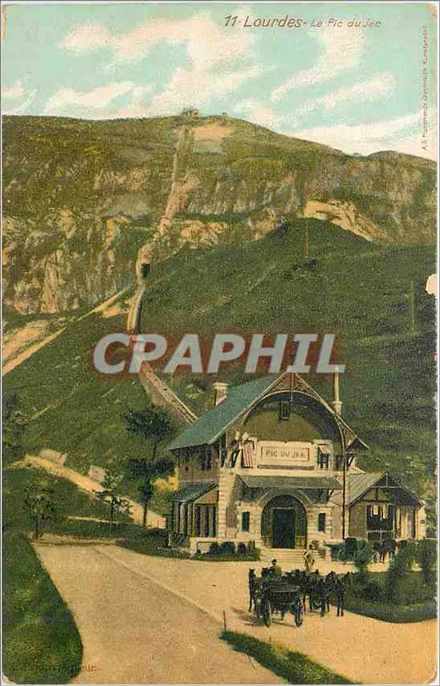 Lourdes - O Pic du Jec — editor A.B. Huguenot, Grenoble, n°11 - Frente