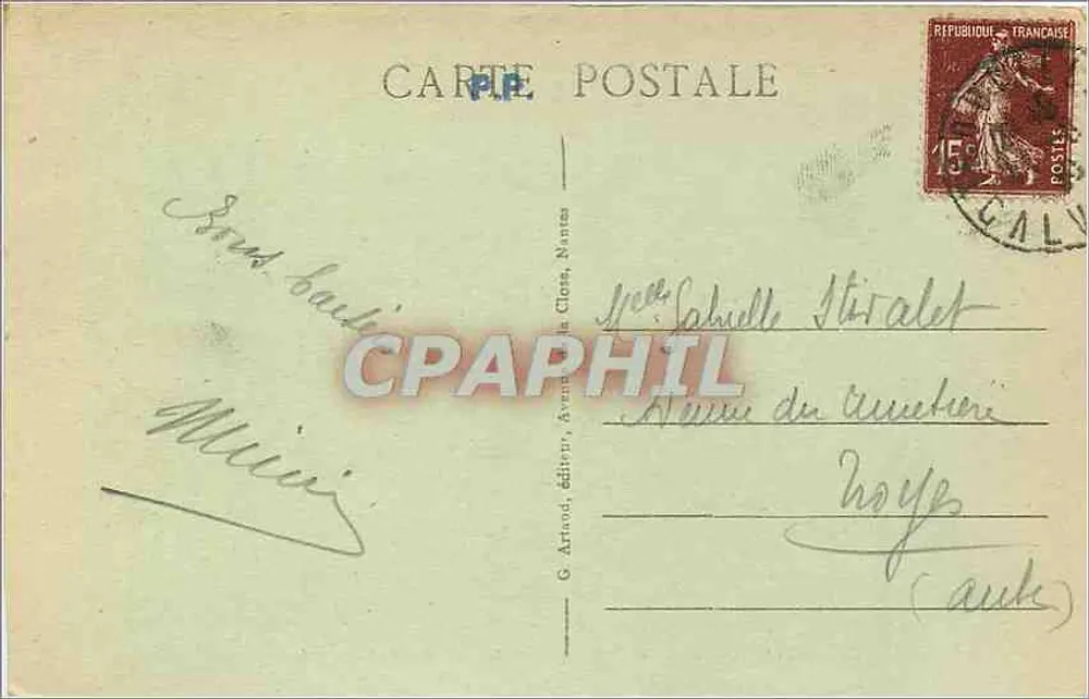 Trouville - Die Königin der Strände - Boot an den Piers - Rückseite
