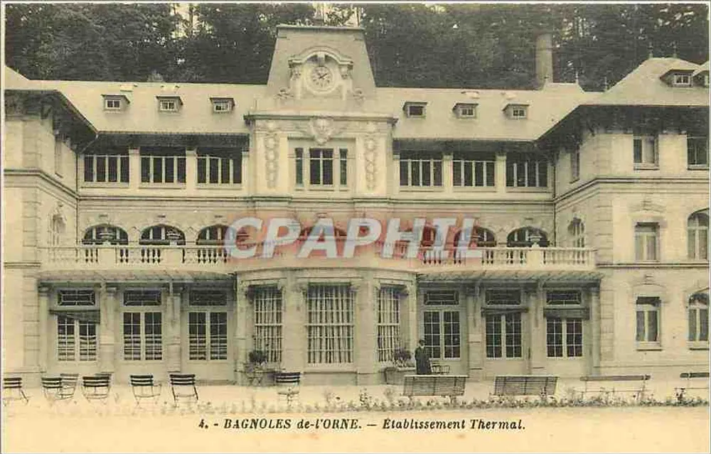 Bagnolles-de-l'Orne — Estabelecimento Termal — G. Arlaud, editor - Frente