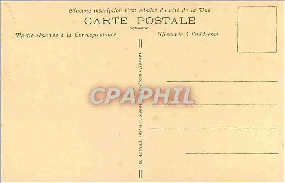 Bagnolles-de-l'Orne — Avenida do Dante, parque da Estação Termal - Verso