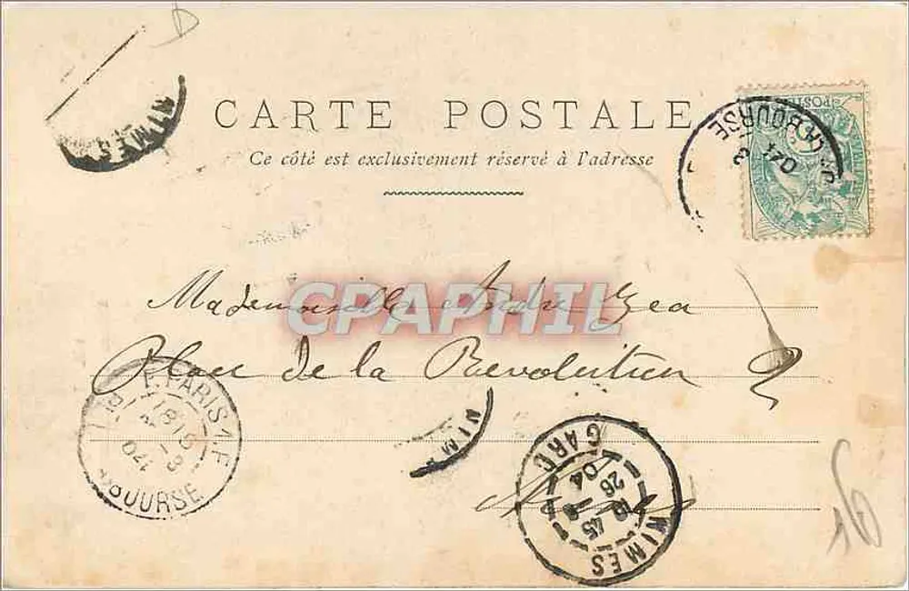 Estátua de Estrasburgo — Paris — 140 - Verso
