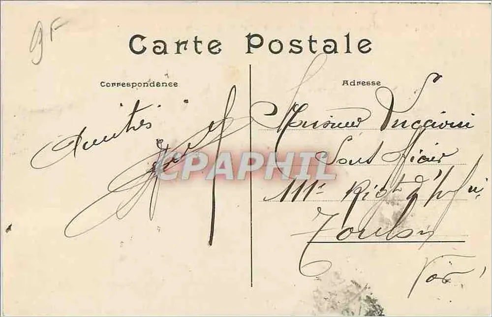 Paris — Le Nouveau Louvre et la Statue de Gambetta — C.M. n°64 - Verso