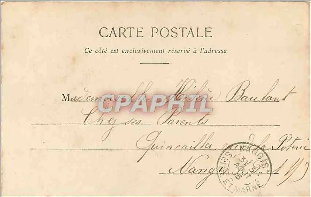 Moret (S.-et-M.) - A Igreja — editor: F. Paulin, Moret - Verso
