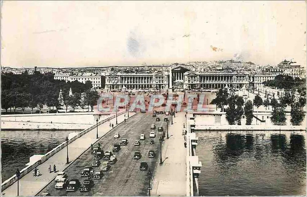 Parigi — Il Ponte e la Piazza della Concordia — Edizioni del Globo - Recto