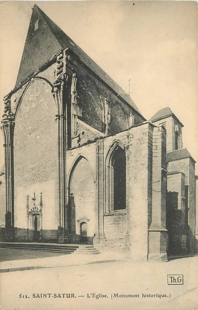 Saint-Satur — L'Église. (Monument historique.) — Th.G. n°512 - Recto