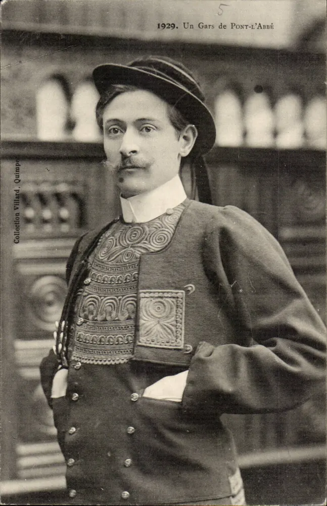 Um rapaz de Pont-l'Abbé — 1929 — Coleção Villard, Quimper - Frente
