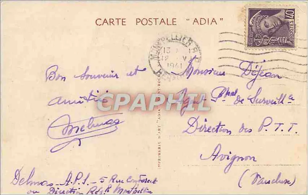 Montpellier — A Catedral — ADIA - Verso