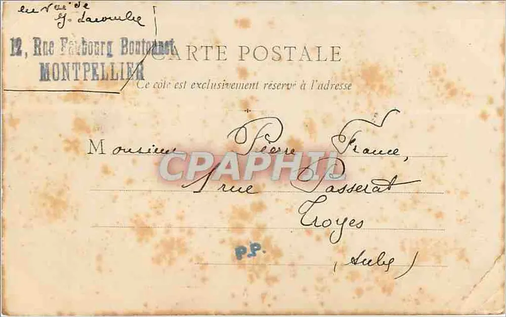 लुई चौदहवें की प्रतिमा — मॉंटपेलियर — बी. एफ. कैटे - सेव्र - पीछे